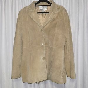 BB Dakota Tan Leather Pret a Porter Jacket- Suede